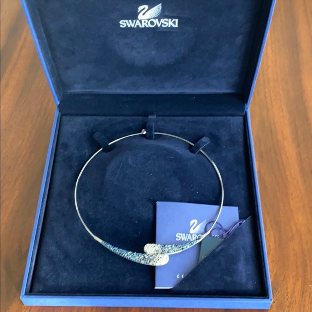 New Swarovski necklace with blue/purple stones